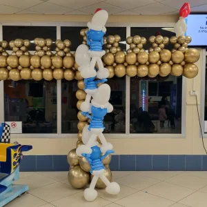 סטנד בלונים חנוכיית דרדסים