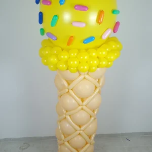 סטנד בלונים גלידה צבעונית
