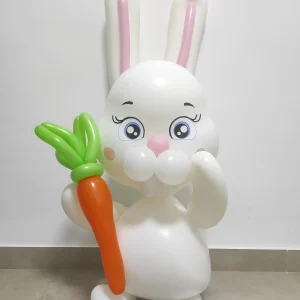 ארנב בלונים תלת ממדי עם גזר