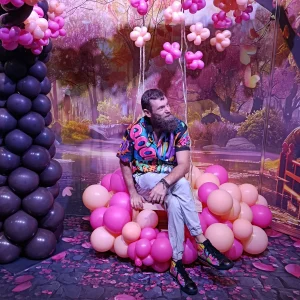 מתחם צילום רומנטי מבלונים